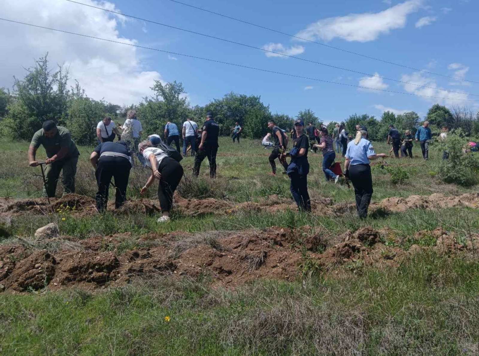 Policijata posumuva na ezero Mladost