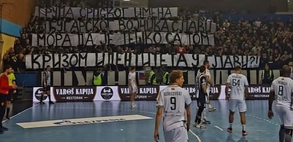 partizan-vardar vo beograd transparenti