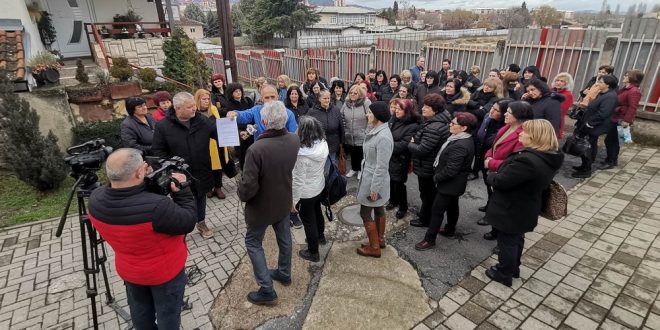 tekstilni rabotnicki protest Kavadarci